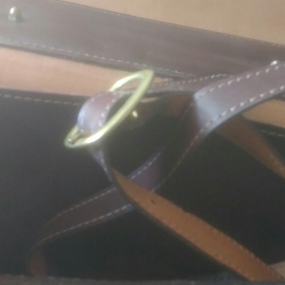 Thick Heavy Hand Tooled Leather Messenger Brief - Picture 10 of 12